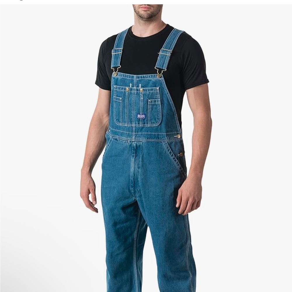 BIG SMITH NWT 36 x 30 (Tagged a 34) soft cotton relaxed fit carpenter overalls